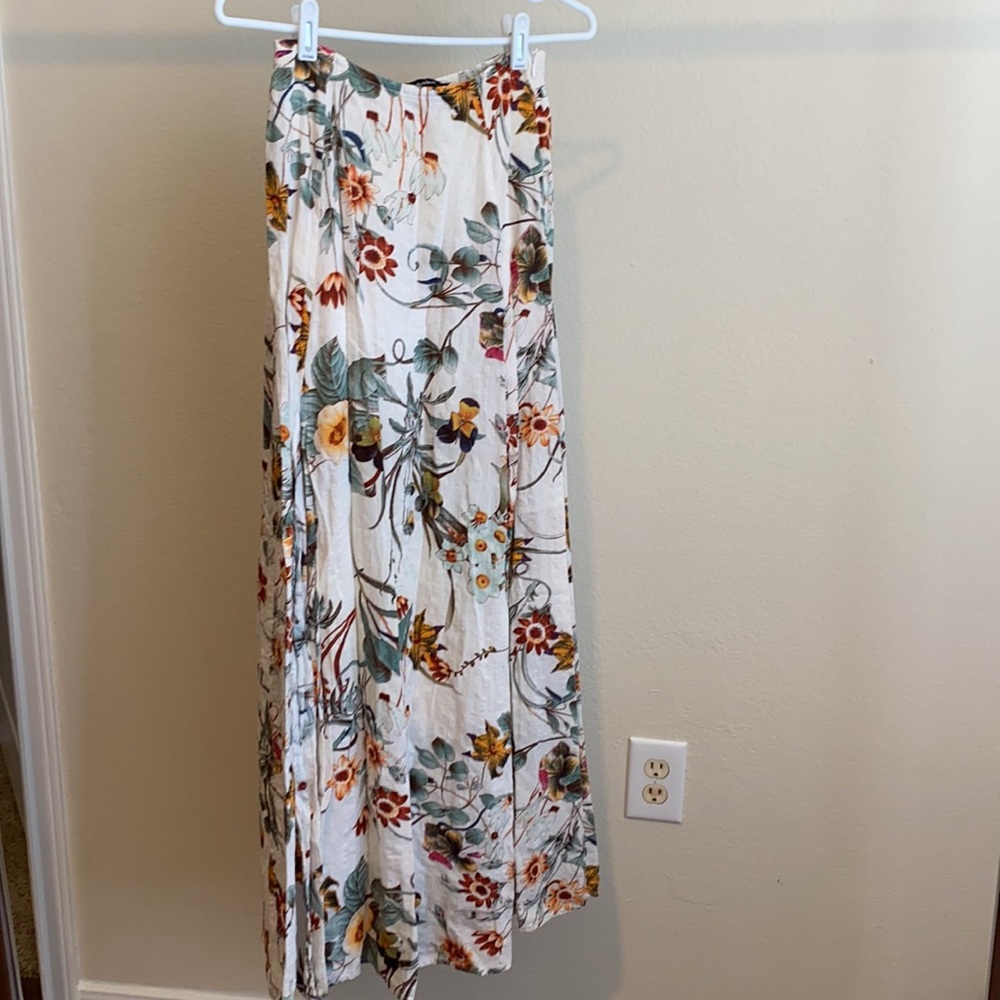 AAKA Floral Maxi Skirt with slits